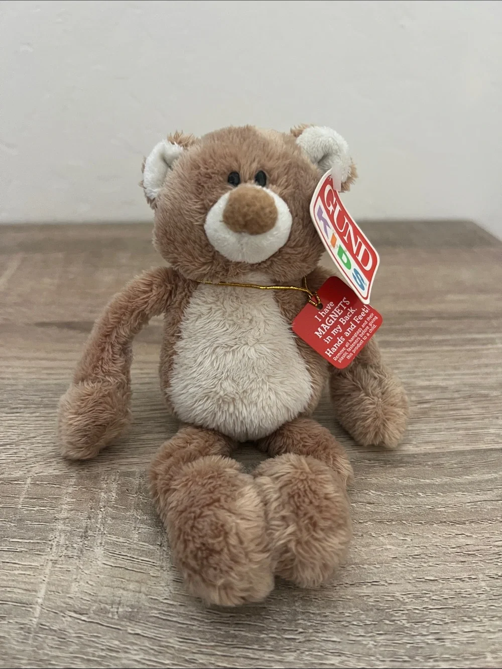 NWT Gund Kids Magnatudes Henley Bear 20034 Magnet Brown Teddy Bear Plush